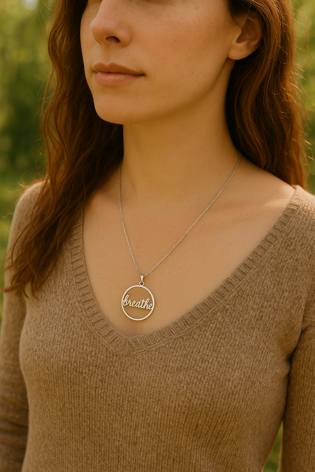 Dây chuyền bạc “Breathe” – Oriya