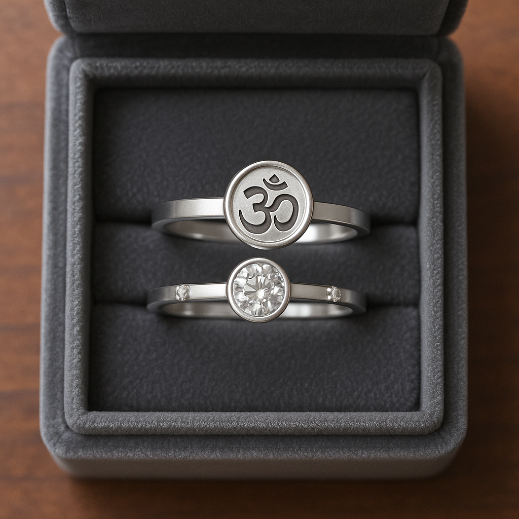 Nhẫn bạc biểu tượng Om – Oriya Om Ring