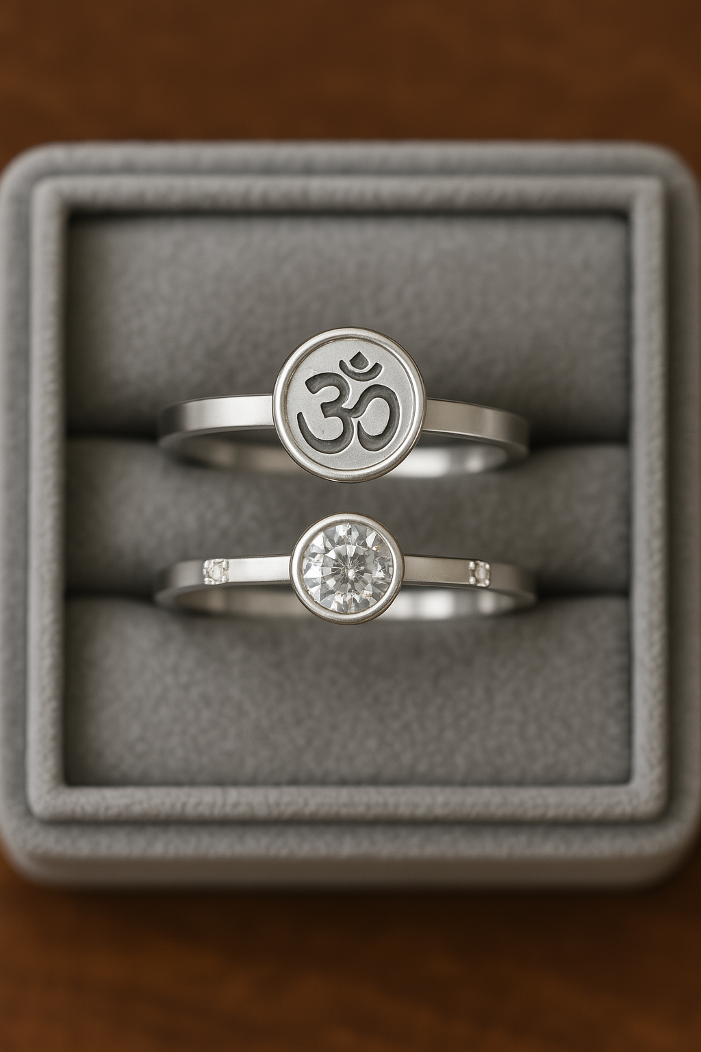 Nhẫn bạc biểu tượng Om – Oriya Om Ring