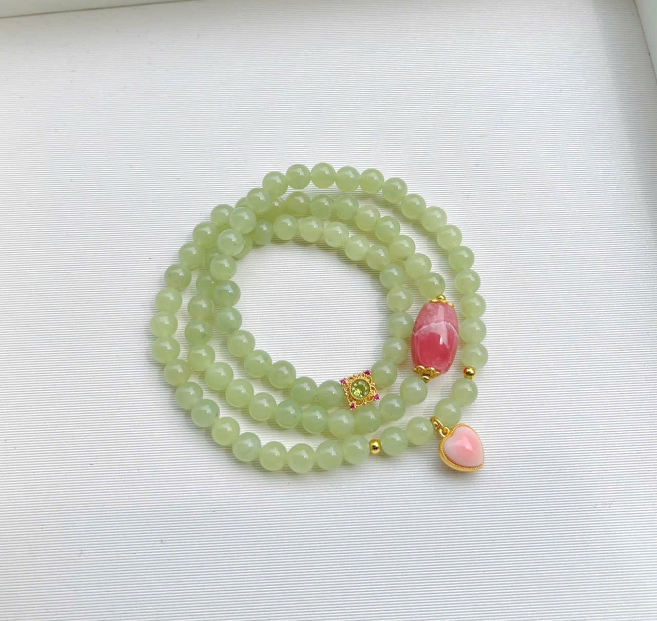 Ngọc Hoà Điền mix charm bạc xi vàng